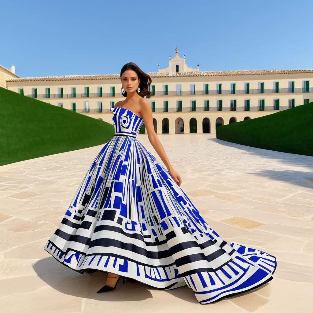 Elegant Dress Inspired by Picasso and Fashion