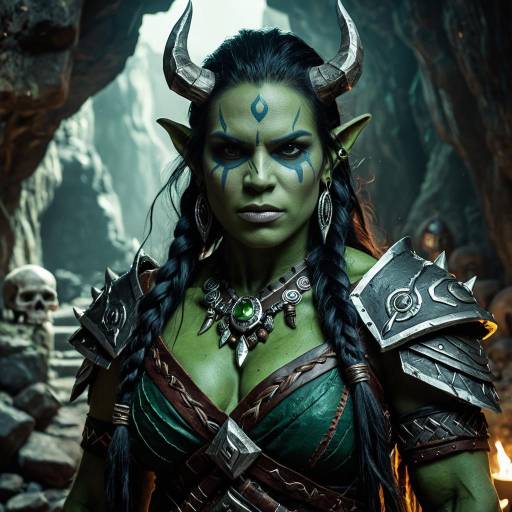 Fierce Orc Shaman in Crystal Cavern