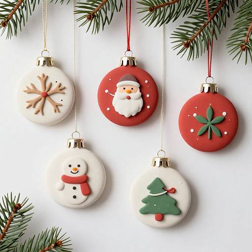 Clay Christmas Ornaments by Lumina