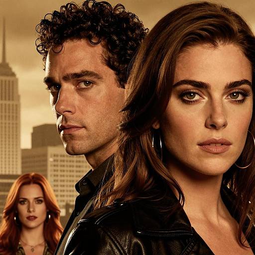 Intense Movie Poster with Characters