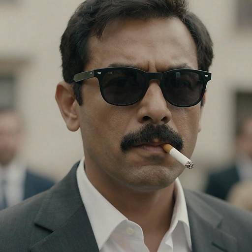 Intense Portrait of a Stylish Man