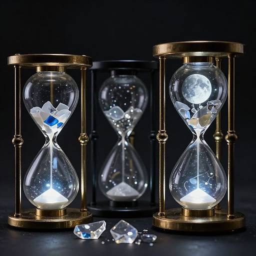 Artisans Crafting Time-Forged Hourglasses