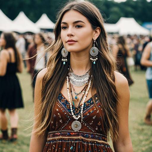 Boho Festival Outfit with Jewelry Focus