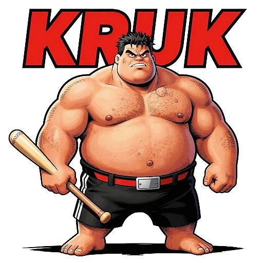Stylized Comic Cover Featuring John Kruk