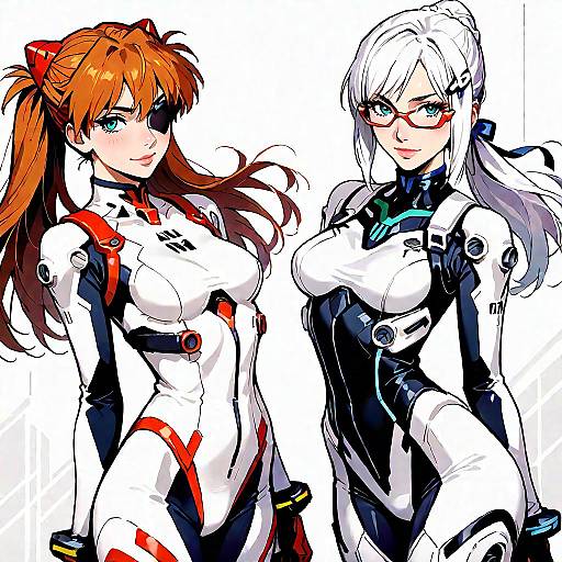 Sci-Fi Pilots Asuka and Mari