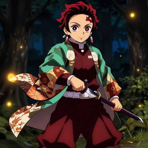 Confident KNY OC in Demon Slayer Uniform