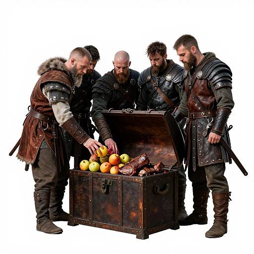 Viking Packing Chest in Leather Armor