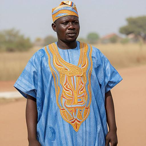 Man in Gambian National Costume