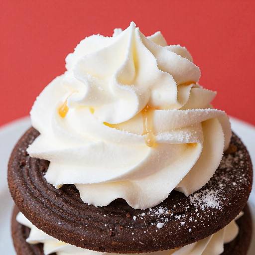 Close-Up Chocolate Cookie Dessert