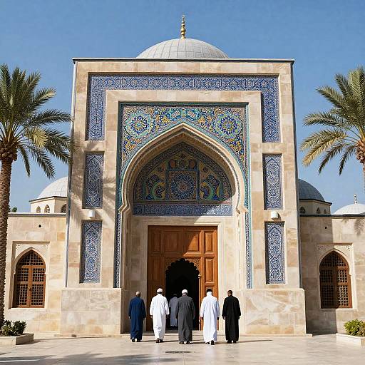 Stunning Mosque Entrance Illustration
