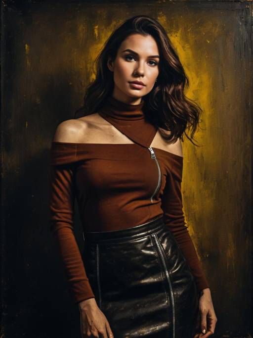 Chic Fashion Ensemble in Burgundy and Black