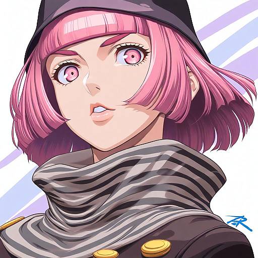 Illustration of Hot pants (sbr), jojo no kimyou na bouken in the style of T2r