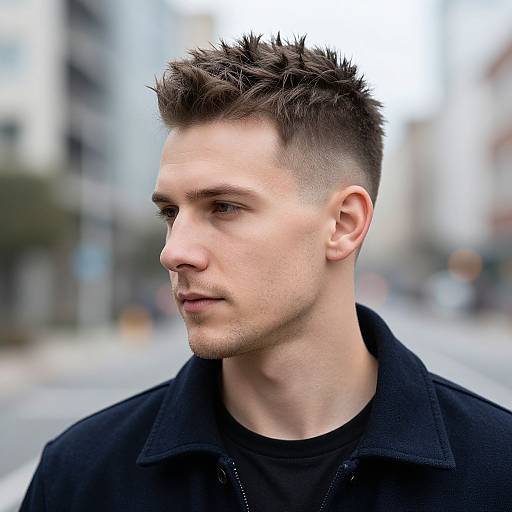 Stylish European Man in Cityscape