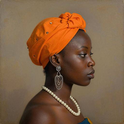 Vibrant African-American Woman Portrait