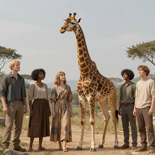 Stunning Giraffe Creature Portrait Art