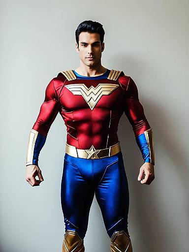 Man in Wonder Woman Costume