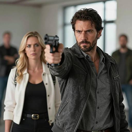 Intense Duo in Action Scene