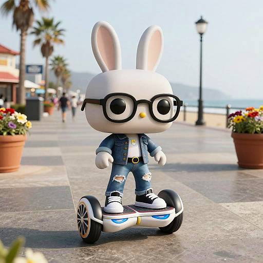 Funko Pop Bunny Surfing Hoverboard
