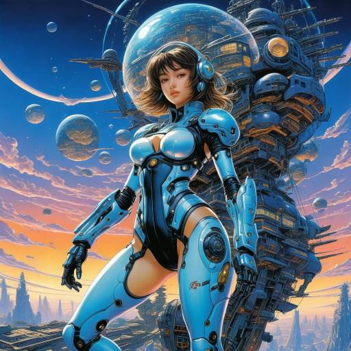 Surreal Cyberpunk Fantasy Art Piece Surreal Cyberpunk Fantasy Art Piece