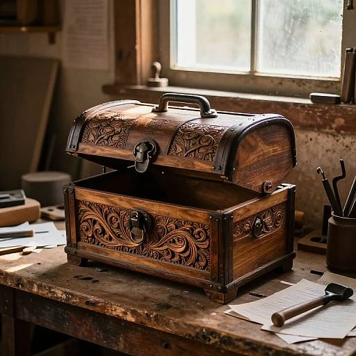 Rustic Wooden Workshop with Caja