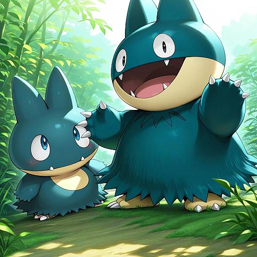 Illustration of Munchlax, pokemon in the style of Hijiri tsukasa
