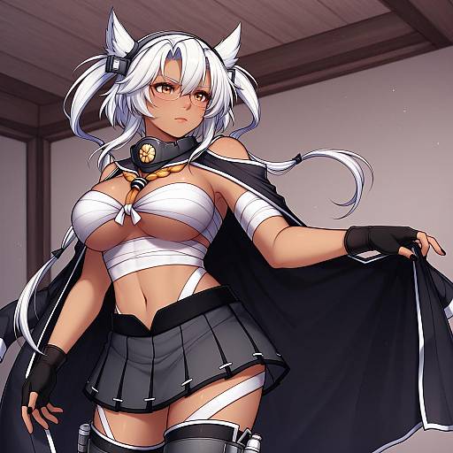 Illustration of Musashi kai (kancolle), kantai collection in the style of Panqlao