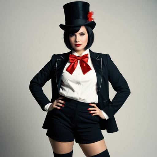 Vibrant Circus Ringleader Costume Design