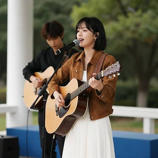 Live Performance of a Stylish Duo