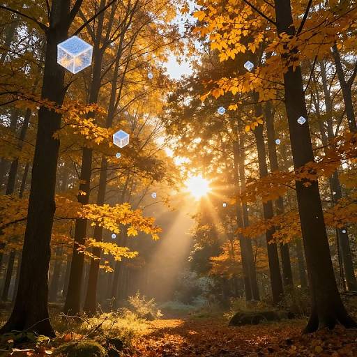 Golden Dawn in Enchanted Forest