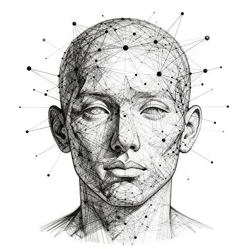 Abstract Neural Network Human Face