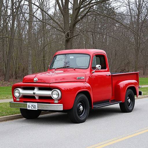 Classic Red 1950 Ford F-1 Pickup