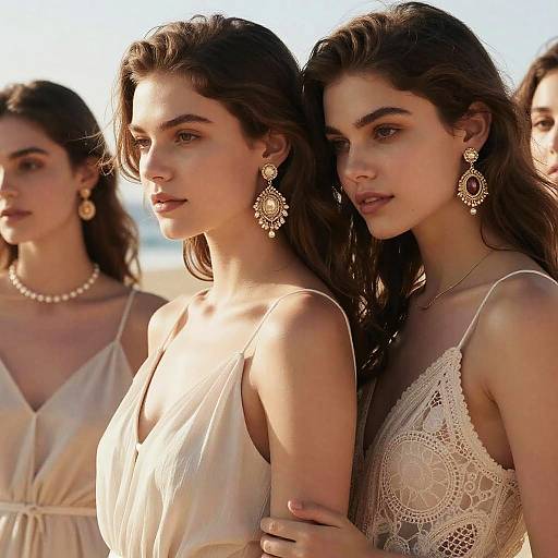 Realistic Portrait of Two Girls by Shore