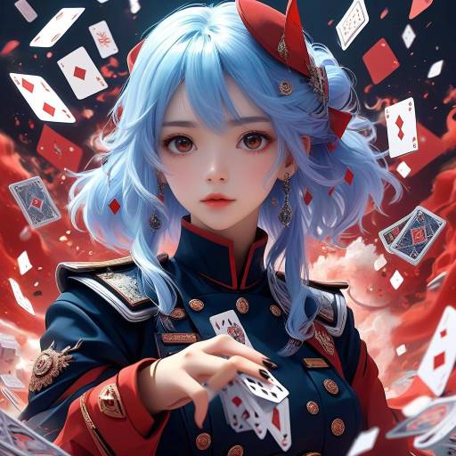 Enchanting Anime Character in Military Uniform