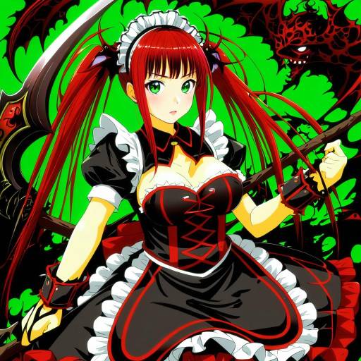 Illustration of Airi (the infernal temptress), queen's blade in the style of Kyouno