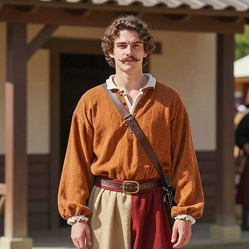 Young Man in Renaissance Festival Costume