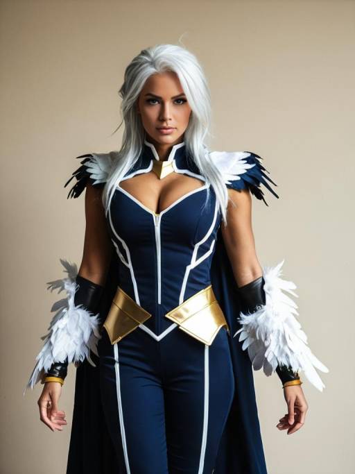 Woman in Storm Eagle Cosplay Costume