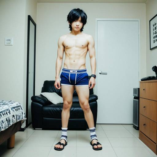 Solo Male Shota Cosplay in Sandals