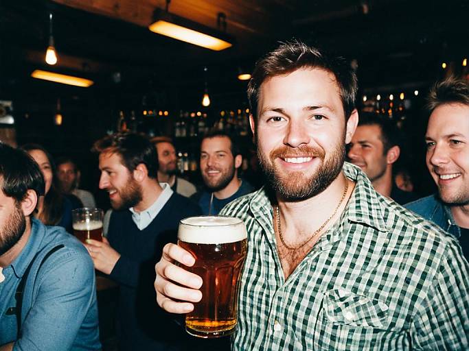 Pint Beer Fancy Dress Face Swap