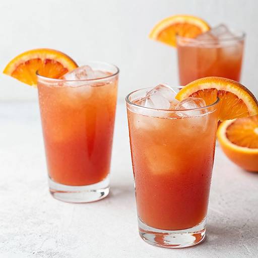 Vibrant Blood Orange Margaritas Duo