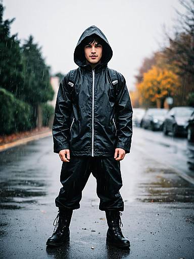 Funny Halloween Raincoat Costume Male Solo