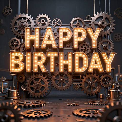 Steampunk Metal Birthday Celebration