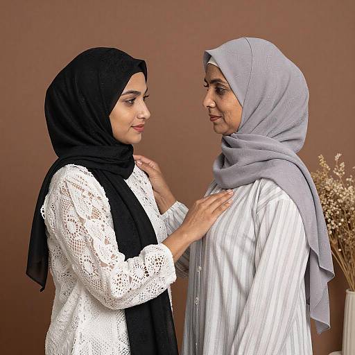 Portrait of Women in Hijabs