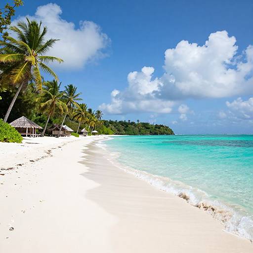 Haitian Island Tropical Beach Panorama