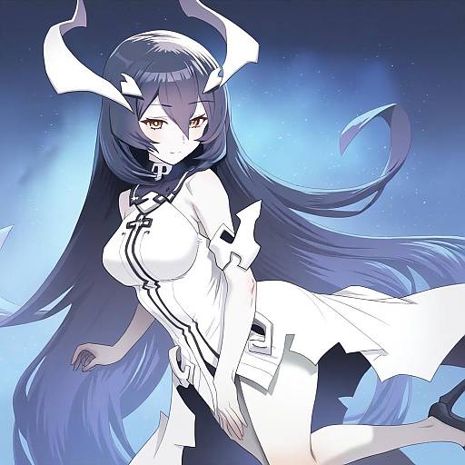 Illustration of Anchorage water oni, kantai collection in the style of Meow (nekodenki)