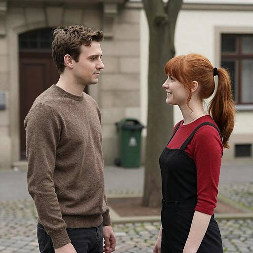 Outdoor Portrait of Two People Together