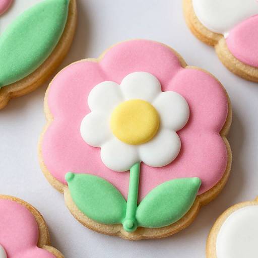 Elegant Royal Icing Garden Cookie