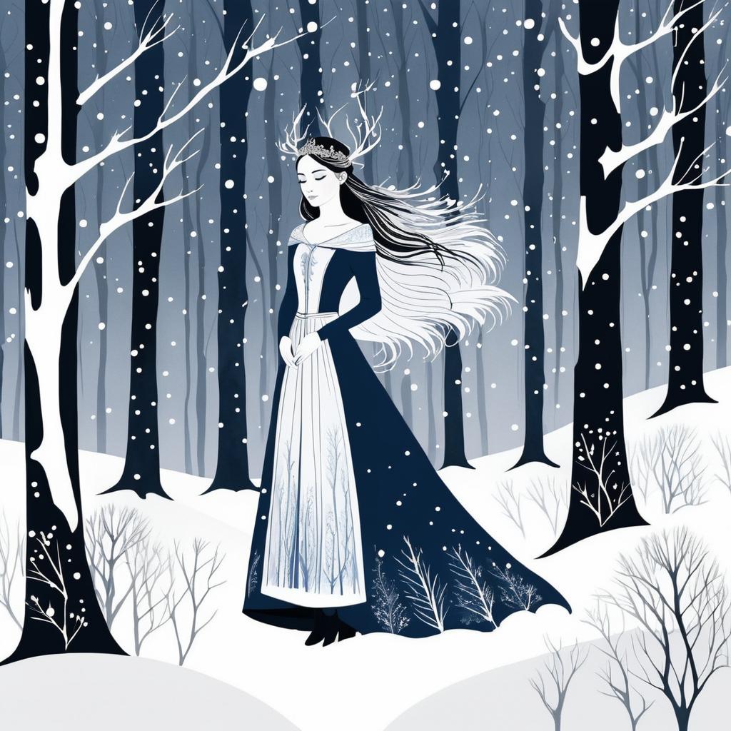 Magical Heroines in Winter Woods