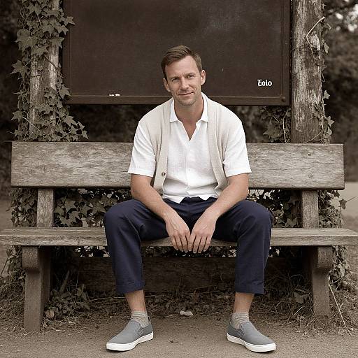 Casual Vintage Style with Sepia Effect