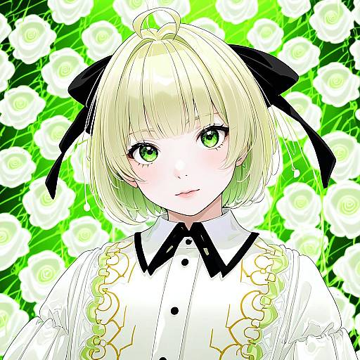 Illustration of Anisphia wynn palettia, tensei oujo to tensai reijou no mahou kakumei in the style of Asakawa (outeq)