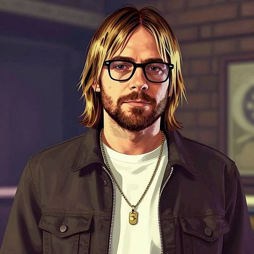 GTA5 Style Kurt Cobain Portrait